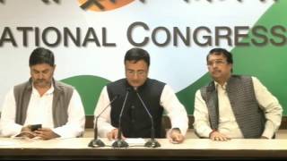 Watch Randeep Surjewala address the Media at Congress HQ. March 11, 2017 Video
