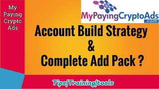 Watch Account Build Strategies of 'MyPayingCryptoAds' & How to generate More Profit Video