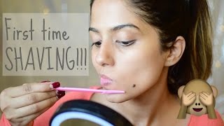 Watch SHAVING MY FACE FOR THE 1ST TIME! - Sensitive Skin I Complete Experience, Reaction etc. Video