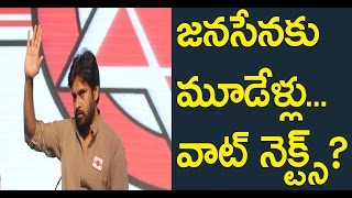 Watch à°œà°¨à°¸à±‡à°¨à°•à± à°®à±‚à°¡à±‡à°³à±à°²à±...à°µà°¾à°Ÿà± à°¨à±†à°•à±à°Ÿà±à°¸à±;Pawan Kalyan Jana Sena Completes 3 Years What Next Future Plans? Video