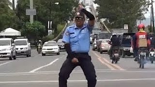 Watch Best Top 10 Dancing Traffic Cops - Dance off Police, Soldiers Battle in Street - Funny Videos Video