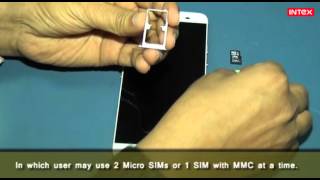 Watch How to insert Sim and Memory card in Intex GenX Mobile Phone Video