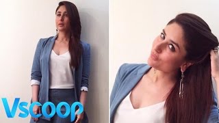Watch Kareena Kapoor Khan Dazzles In Denim Suit #Vscoop Video