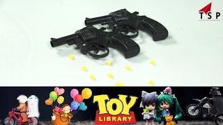 Watch Toy Gun - Bull dog revolver| Rubber bullets - Kids Toy World Video