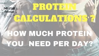 Watch PROTEIN CALCULATIONS - Nirmalfitness Video