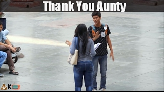 Watch Thank you Aunty - Pranks in India - Comment Trolling Video