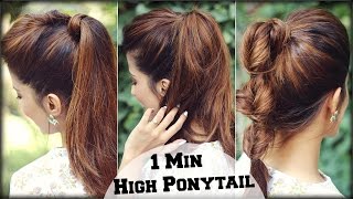 Watch 3 Cute & Easy Everyday Summer Hairstyles With High Ponytail + Puff for School, College, Work Video