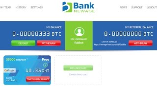 Watch NewAge Bank - Double Your Bitcoins in Just 30 Days (100% Trusted) 2017 Video