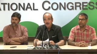 Watch AICC Press Briefing By Ghulam Nabi Azad at Congress HQ, April 29, 2017 Video