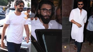 Watch Ranveer Singh, Arjun Kapoor,Saiyami Kher at Prayer Meet of Sonam Kapoor Grand Mother Video