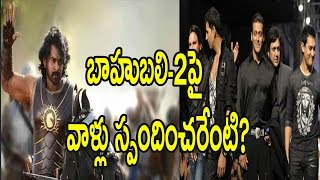 Watch à°¬à°¾à°¹à±à°¬à°²à°¿-2à°ªà±ˆ à°µà°¾à°³à±à°²à± à°¸à±à°ªà°‚à°¦à°¿à°‚à°šà°°à±‡à°‚à°Ÿà°¿?|Bollywood Heroes Not Responds on Baahubali 2 Success Video