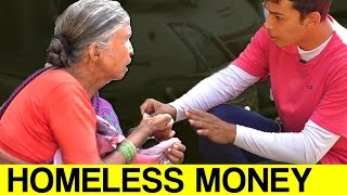 Watch Asking Homeless For Money (Social Experiment) - Rich vs Poor | TamashaBera Video