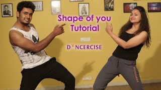 Watch Shape Of You- Ed Sheeran Dance tutorial Aditi and James Rufus Dancercise Video