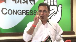 Watch AICC Media Byte addressed by Randeep Surjewala at Congress HQ, May 1, 2017 Video