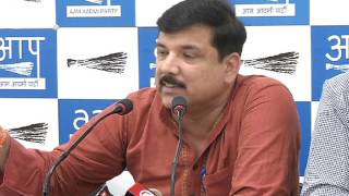 Watch Aap Leader Sanjay SIngh Press brief on Kapil MIshra Fund's Allegations Video