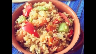 Watch Easy Quinoa Pulao Recipe | Warm Quinoa Salad Indian Recipe Video Video