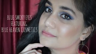 Watch Blue Smokey Eyes - One Brand Makeup Ft. Blue Heaven Cosmetics | Nidhi Katiyar Video