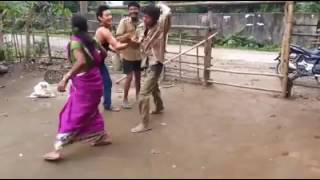 Watch Assamese funny fight Video