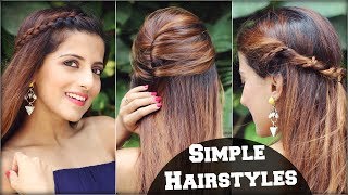 Watch 1 Min Cute EVERYDAY Effortless Hairstyles For School, College, Work/ Simple & Quick Hair Tutorial Video
