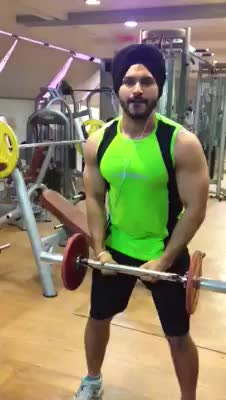Watch I love to train anterior deltoid with barbell ( isolation cumâ€¦ Video
