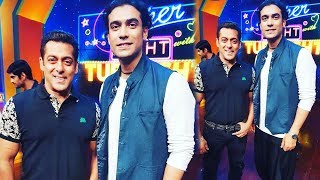 Watch Salman Khan Poses With Bajrangi Bhaijaan Singer Jubin Nautiyal On Super Night With Tubelight Video