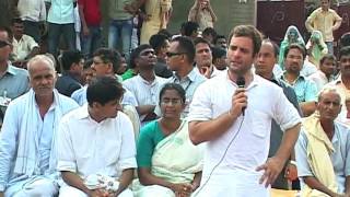 Watch Rahul Gandhi's fight for farmer Video
