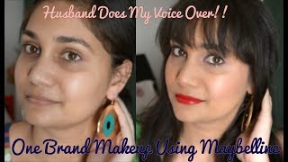 Watch Husband Does My Voice Over India | One Brand Makeup Using Maybelline | Nidhi Katiyar Video