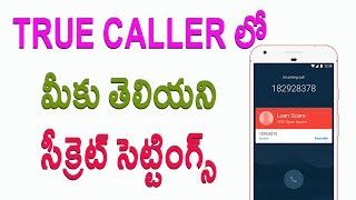 Watch 10 Unknown Hidden Secret Settings in True caller | Telugu Tech Tuts Video