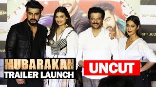 Watch UNCUT - Mubarakan Trailer Launch Arjun Kapoor, Anil Kapoor, Ileana D'Cruz, Athiya Shetty Video