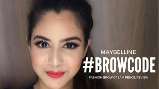 Watch NEW MAYBELLINE FASHION BROW PENCIL REVIEW Video