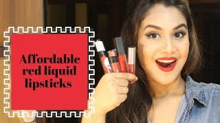 Watch AFFORDABLE RED LIQUID LIPSTICKS Video