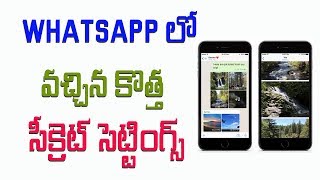 Watch Enable HIDDEN PHOTO ALBUM Feature in WhatsApp Telugu Video