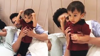 Watch Varun Dhawan PLAYS With Salman's Nephew AHIL At Eid Party Video