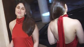 Watch Red Hot Kareena Kapoor In Backless Gown At Manish Malhotra's Bash 2017 Video