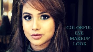 Watch Colourful eye makeup look Video