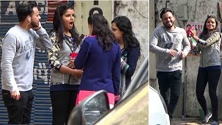 Watch Gulabi bhains jaisi lagti ho| Insulting Girls In Public | Awesome Reactions | Pranks in India 2017 Video