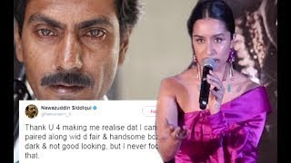 Watch Shraddha Kapoor's Reaction On Nawazuddin Siddiqui's Insult On  Dark Skin Colour Racism In Bollywood Video