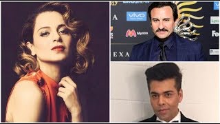 Watch Kangana Ranaut's Reaction On Nepotism INSULT At IIFA Awards 2017 By Varun,Karan & Saif Video