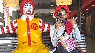 Watch JACK SPARROW Goes to McDonald's Pranks in India Video