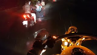 Watch Riding super bikes in rain (India) Video