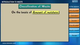 Watch Introduction to Waste Video