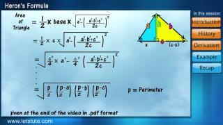 Watch Heron's Formula Video