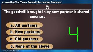 Watch Accounting Test Time#14- Treatment of Goodwill Video