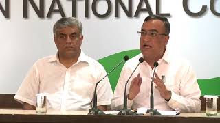 Watch AICC Press Briefing By Ajay Maken at AICC HQ, August 14, 2017 Video
