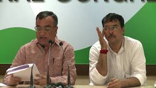 Watch AICC Press Briefing By Ajay Maken at Congress HQ, August 18, 2017 Video