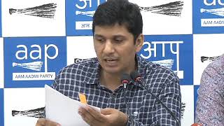 Watch AAP Press Brief on the Further Details on Land Allocated to Center Minister Vijay Goel. Video
