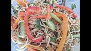 Watch Quick Easy Thai Noodle Salad Recipe Vegan and Healthy Video
