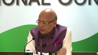 Watch AICC Press Briefing By Abhishek Singhvi at congress HQ, August 28, 2017 Video