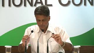 Watch AICC Press Briefing By Manish Tewari at Congress HQ, August 29, 2017 Video