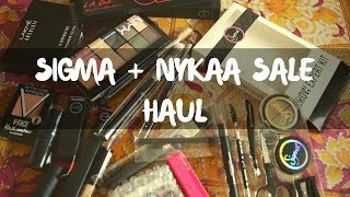 Watch NYKAA + Sigma Haul | Maybelline, Lakme, LA Girl & NYX | Nidhi Katiyar Video